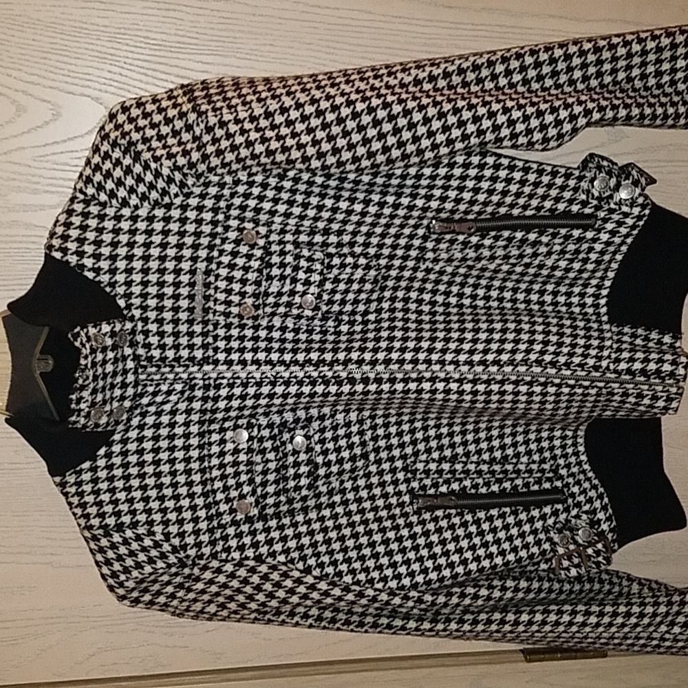 Live Mechanics jacket (off white/black) 2X